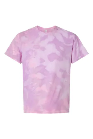 Dyenomite Mens Dream Tie Dyed Short Sleeve Crewneck T-Shirt - Cotton Candy Clothing Dyenomite