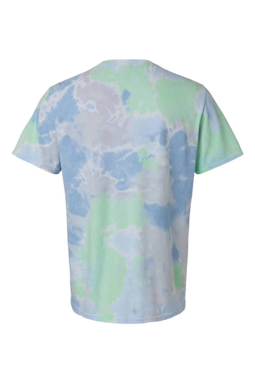 Dyenomite Mens Dream Tie Dyed Short Sleeve Crewneck T-Shirt - Green Clothing Dyenomite