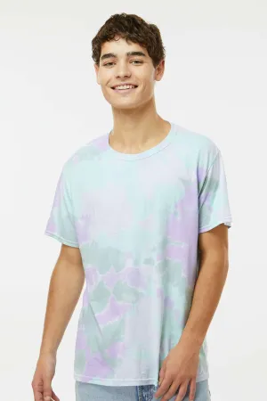 Dyenomite Mens Dream Tie Dyed Short Sleeve Crewneck T-Shirt - Lotus Clothing Dyenomite