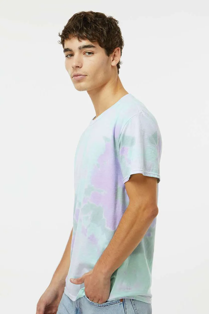 Dyenomite Mens Dream Tie Dyed Short Sleeve Crewneck T-Shirt - Lotus Clothing Dyenomite