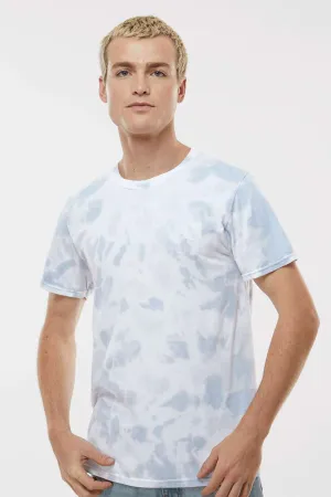 Dyenomite Mens Dream Tie Dyed Short Sleeve Crewneck T-Shirt - Mist Clothing Dyenomite