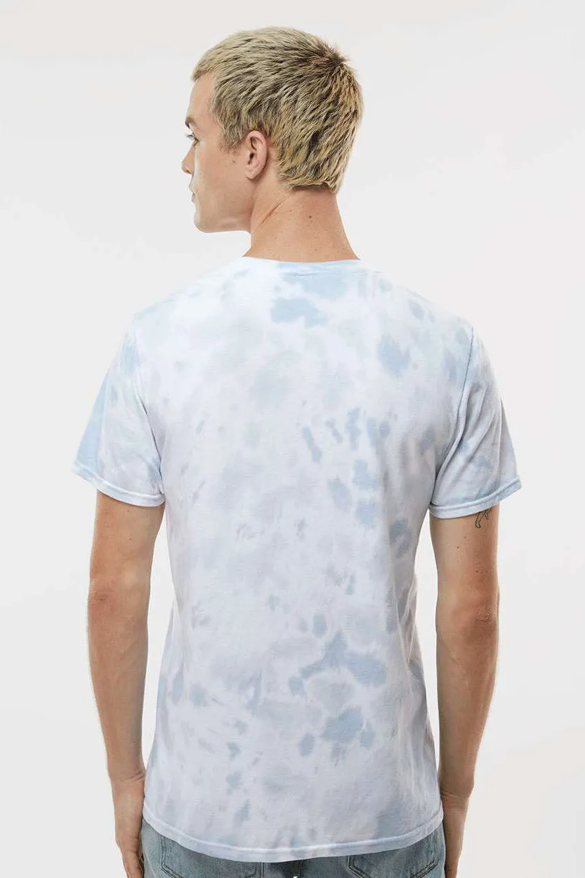 Dyenomite Mens Dream Tie Dyed Short Sleeve Crewneck T-Shirt - Mist Clothing Dyenomite