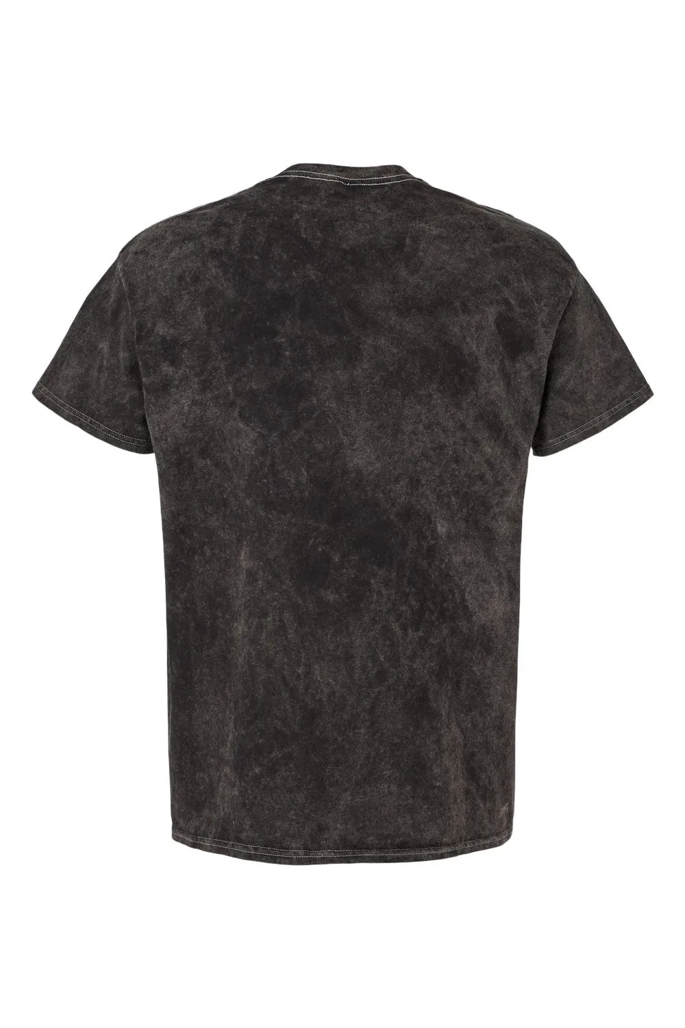 Dyenomite Mens Mineral Wash Short Sleeve Crewneck T-Shirt - Black Clothing Dyenomite