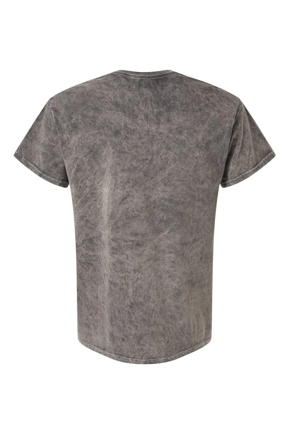 Dyenomite Mens Mineral Wash Short Sleeve Crewneck T-Shirt - Grey Clothing Dyenomite