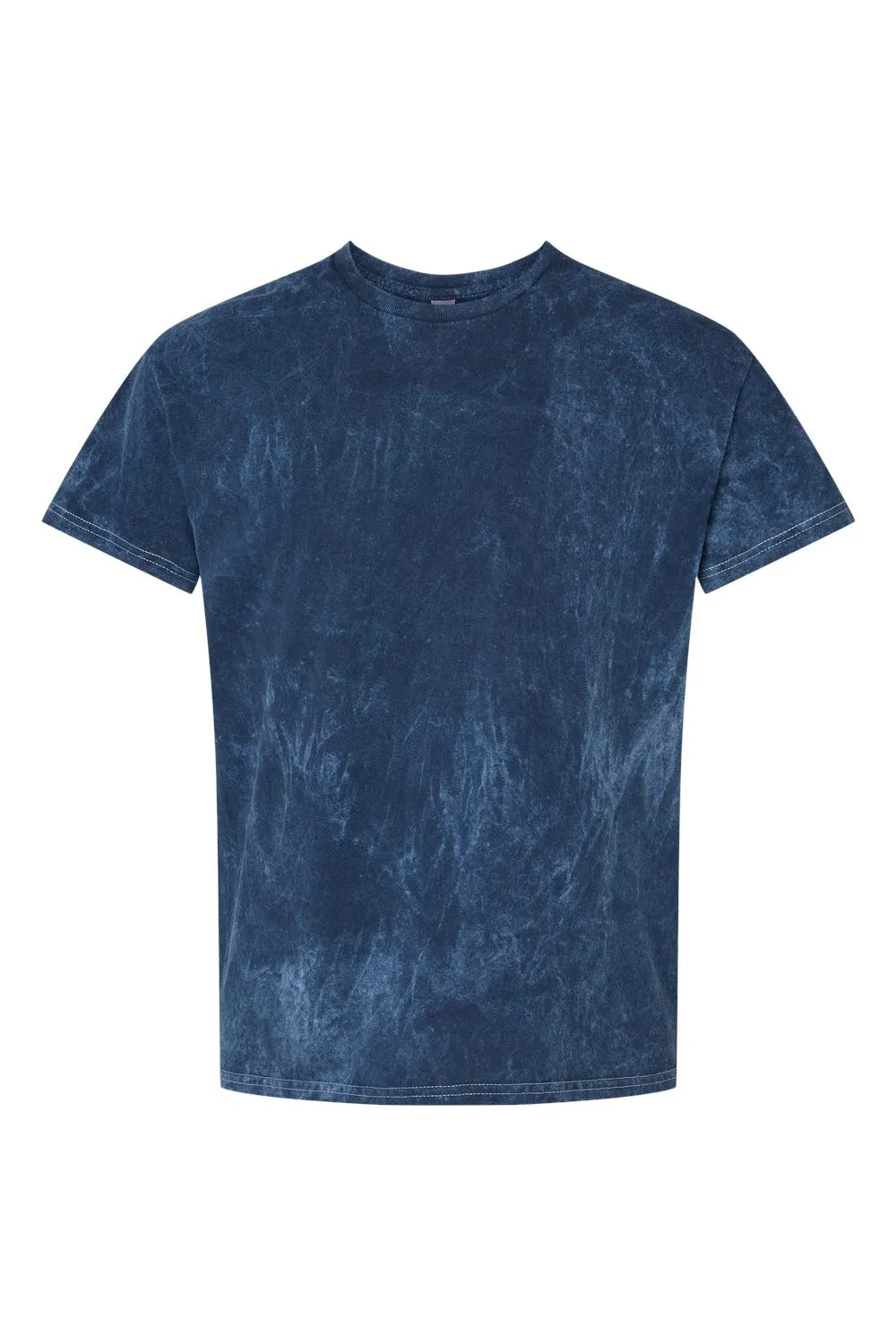 Dyenomite Mens Mineral Wash Short Sleeve Crewneck T-Shirt - Midnight Clothing Dyenomite