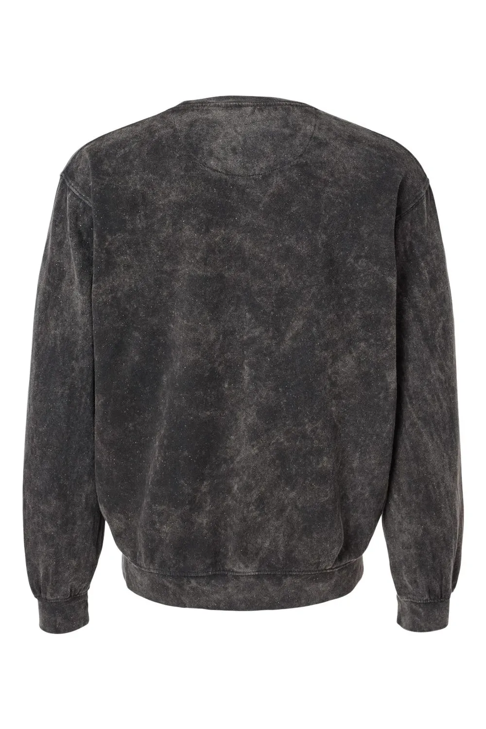 Dyenomite Mens Premium Fleece Mineral Wash Crewneck Sweatshirt - Grey Mineral Wash Clothing Dyenomite