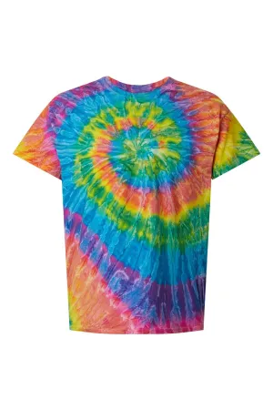 Dyenomite Mens Ripple Tie Dyed Short Sleeve Crewneck T-Shirt - Pastel Ripple Clothing Dyenomite