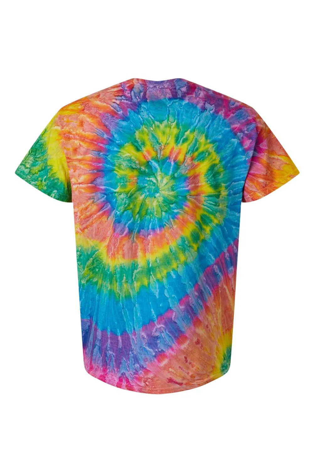 Dyenomite Mens Ripple Tie Dyed Short Sleeve Crewneck T-Shirt - Pastel Ripple Clothing Dyenomite