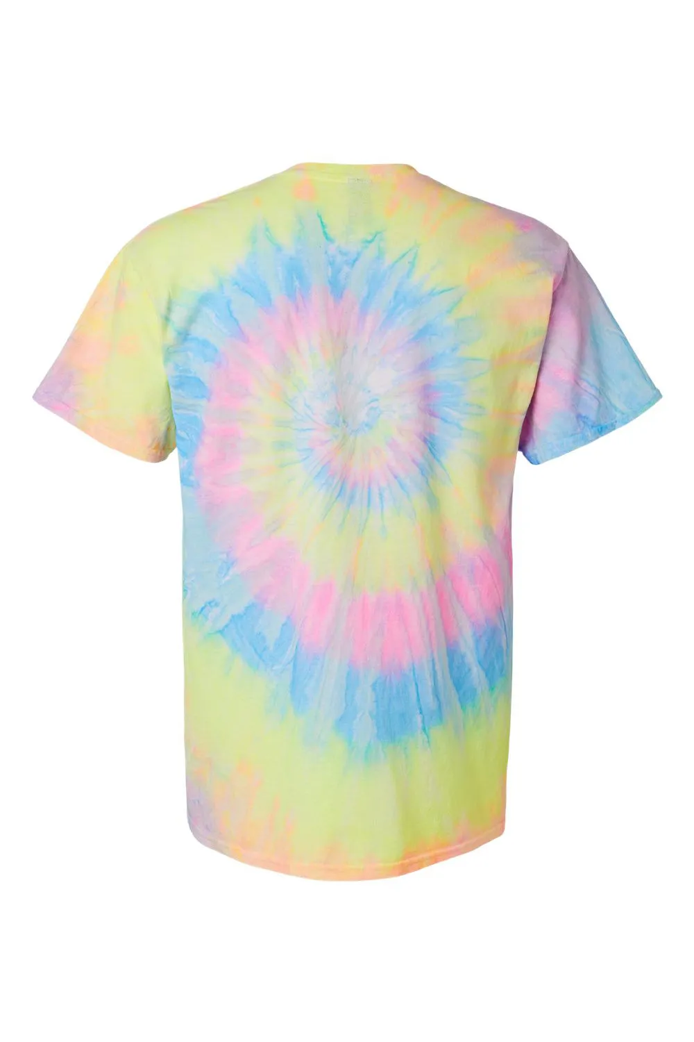 Dyenomite Mens Spiral Tie Dyed Short Sleeve Crewneck T-Shirt - Dayglo Clothing Dyenomite