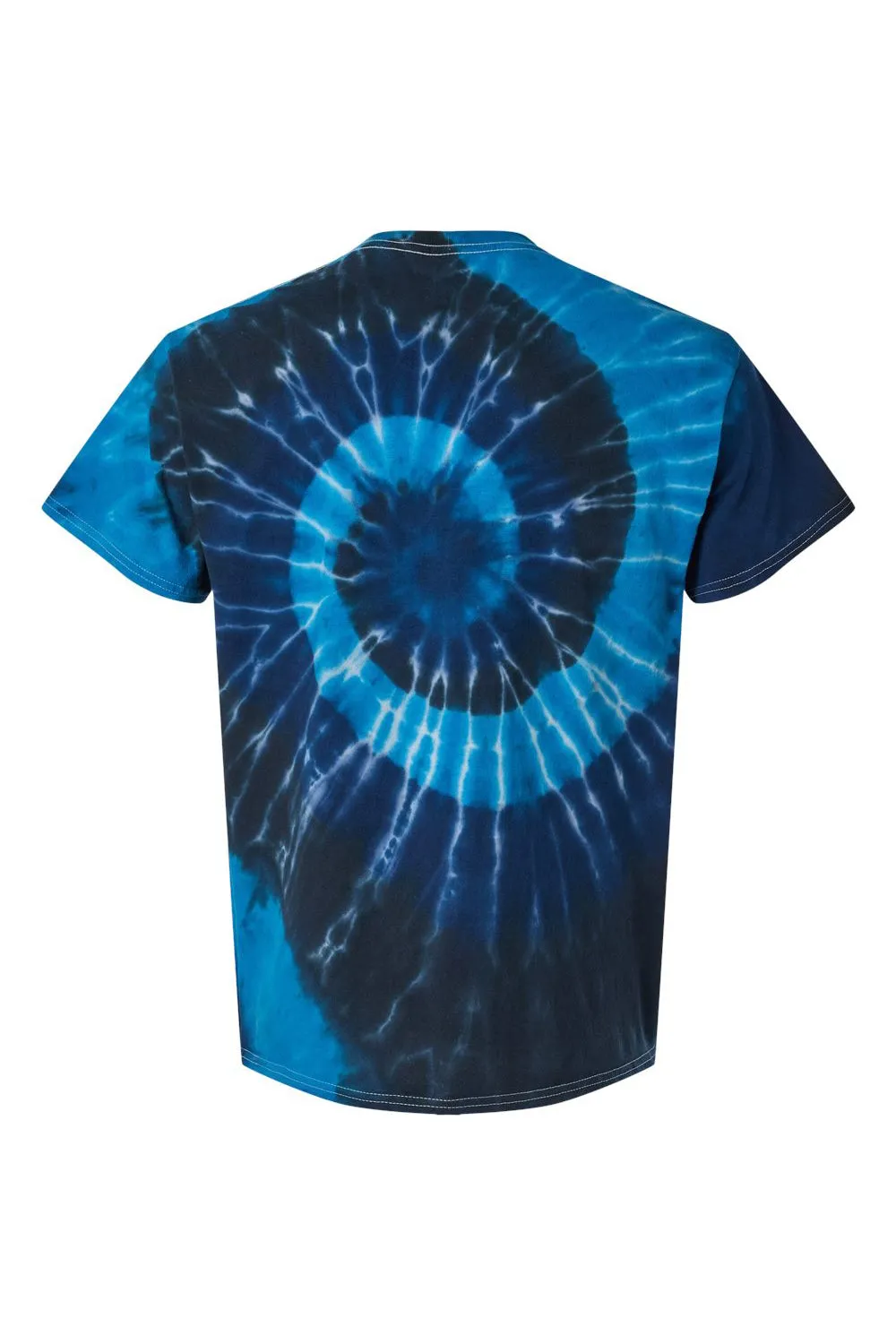 Dyenomite Mens Spiral Tie Dyed Short Sleeve Crewneck T-Shirt - Deep Sea Clothing Dyenomite