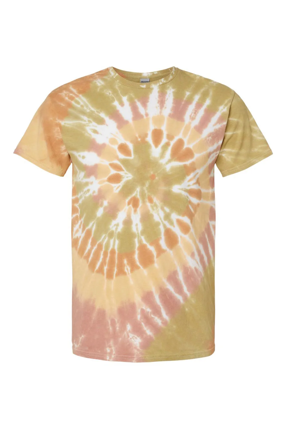 Dyenomite Mens Spiral Tie Dyed Short Sleeve Crewneck T-Shirt - Everglades Clothing Dyenomite