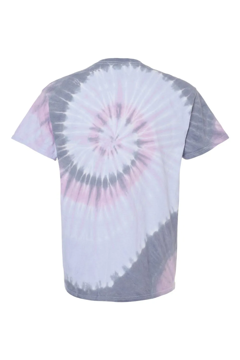 Dyenomite Mens Spiral Tie Dyed Short Sleeve Crewneck T-Shirt - Malibu Clothing Dyenomite