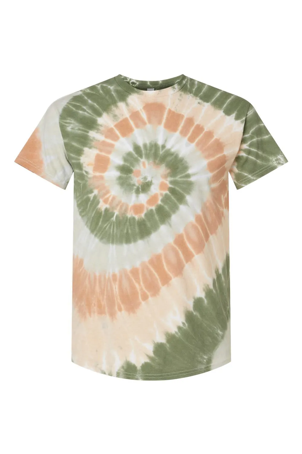 Dyenomite Mens Spiral Tie Dyed Short Sleeve Crewneck T-Shirt - Moab Clothing Dyenomite