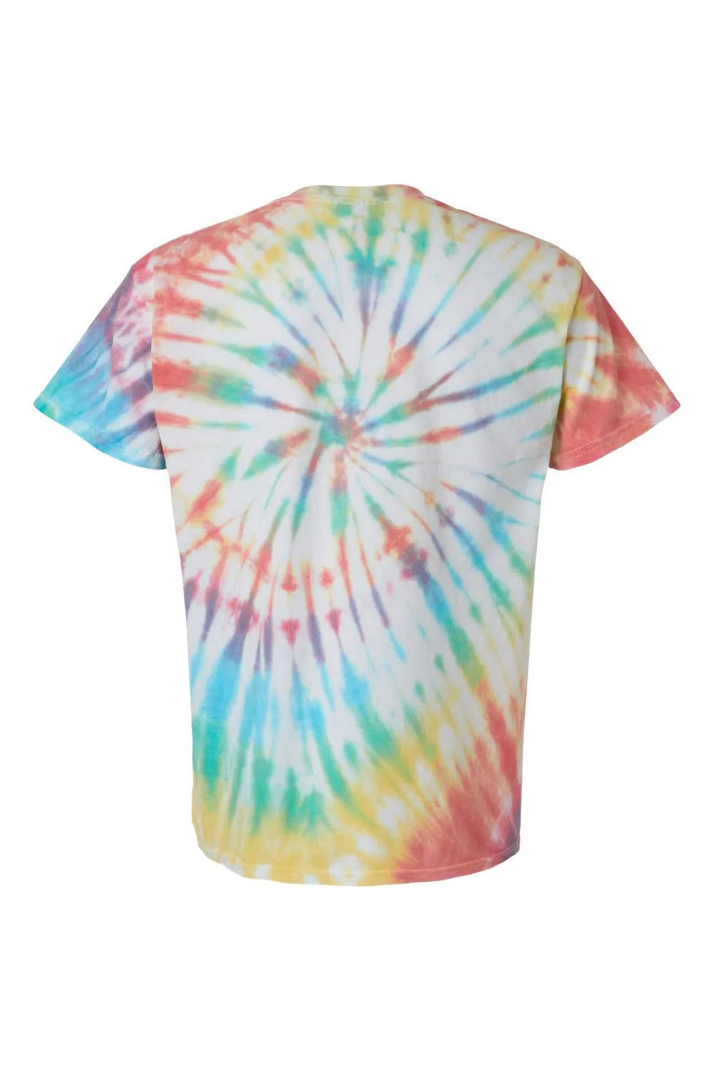 Dyenomite Mens Spiral Tie Dyed Short Sleeve Crewneck T-Shirt - Prism Clothing Dyenomite