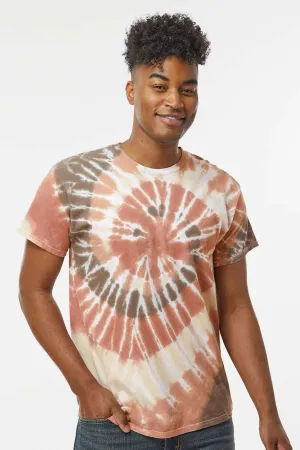Dyenomite Mens Spiral Tie Dyed Short Sleeve Crewneck T-Shirt - Sequoia Clothing Dyenomite