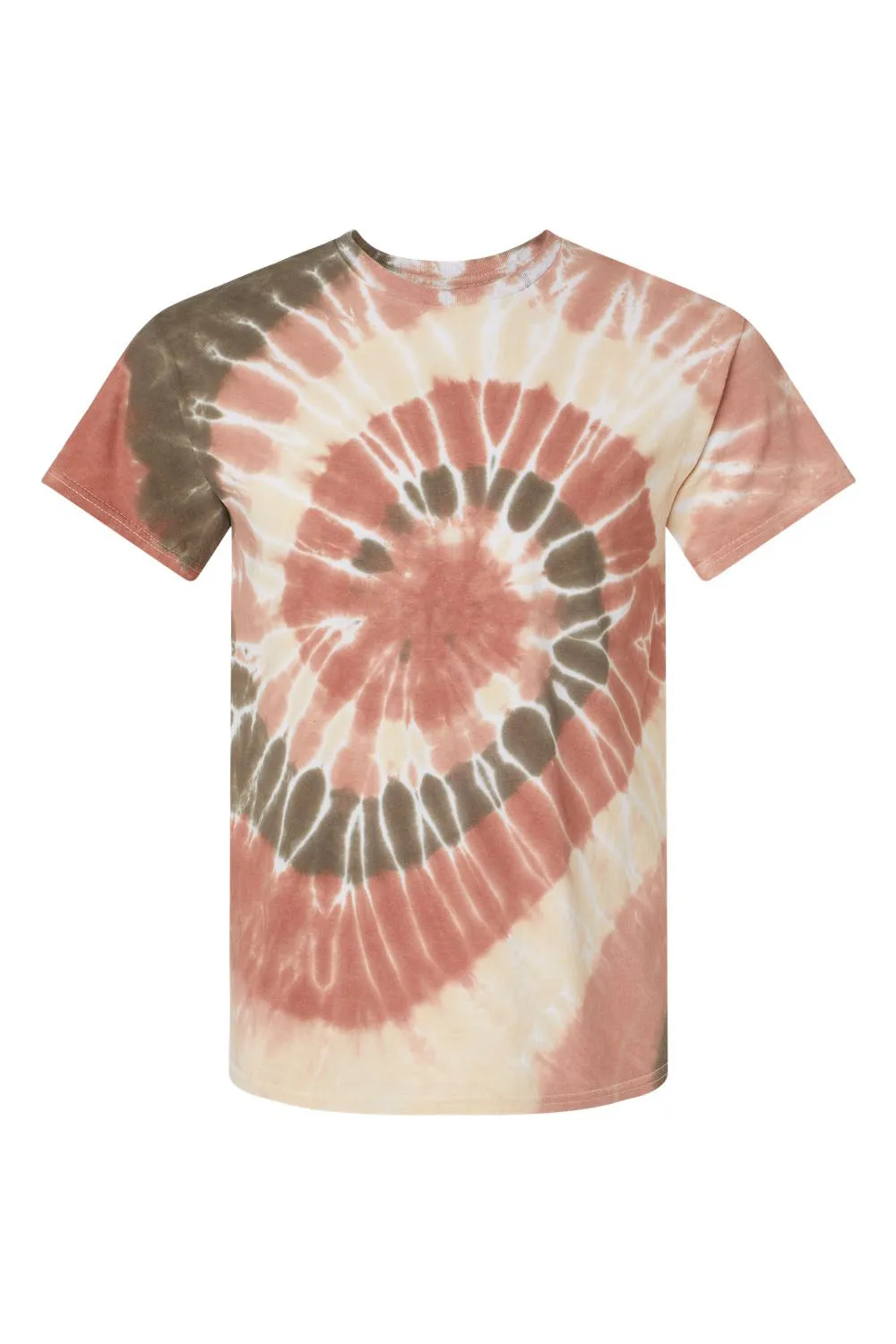 Dyenomite Mens Spiral Tie Dyed Short Sleeve Crewneck T-Shirt - Sequoia Clothing Dyenomite