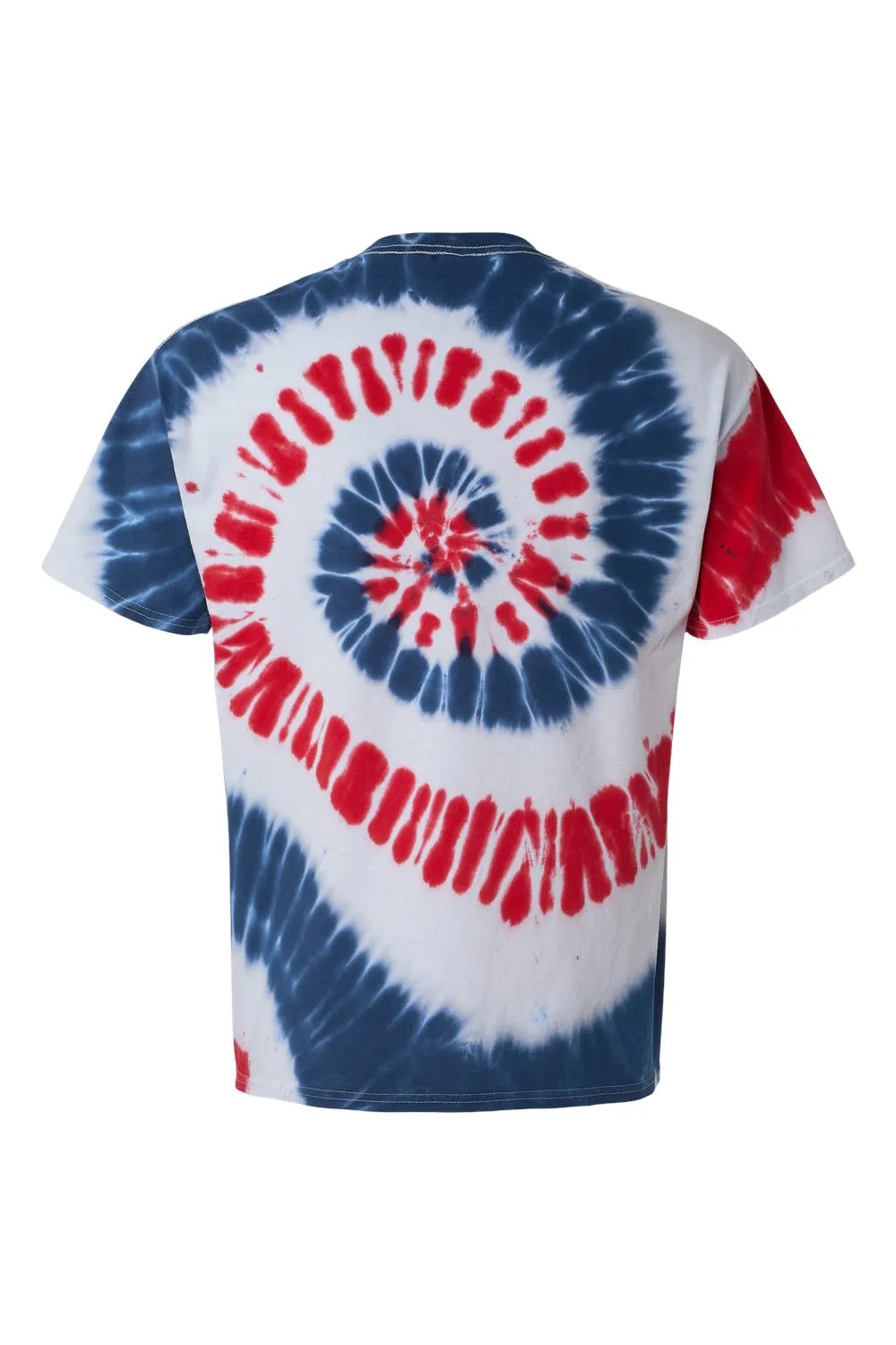 Dyenomite Mens Spiral Tie Dyed Short Sleeve Crewneck T-Shirt - USA Clothing Dyenomite