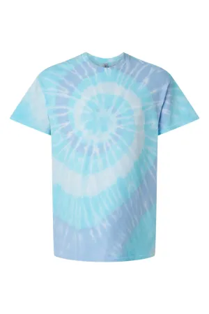 Dyenomite Mens Spiral Tie Dyed Short Sleeve Crewneck T-Shirt - Wildflower Clothing Dyenomite