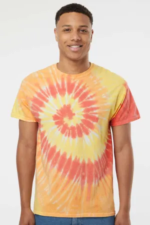 Dyenomite Mens Tide Tie Dyed Short Sleeve Crewneck T-Shirt - Snap Dragon Clothing Dyenomite