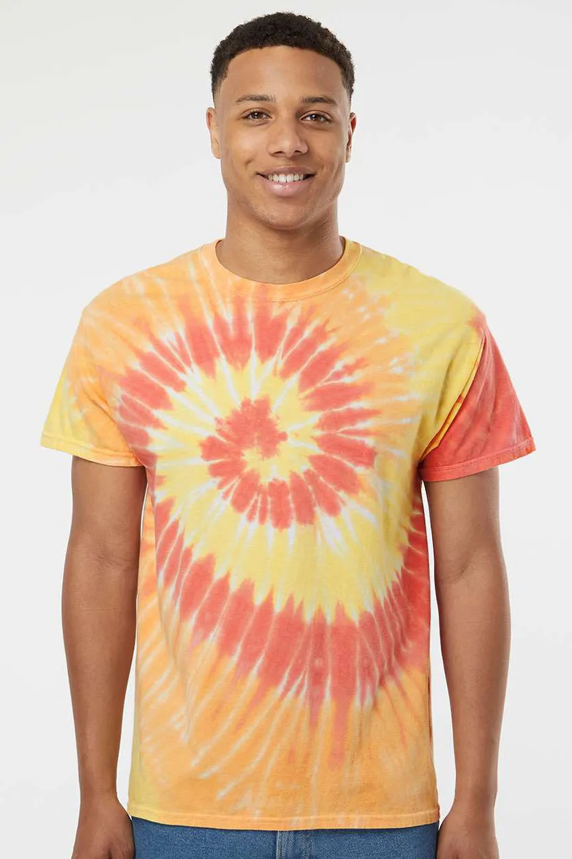 Dyenomite Mens Tide Tie Dyed Short Sleeve Crewneck T-Shirt - Snap Dragon Clothing Dyenomite