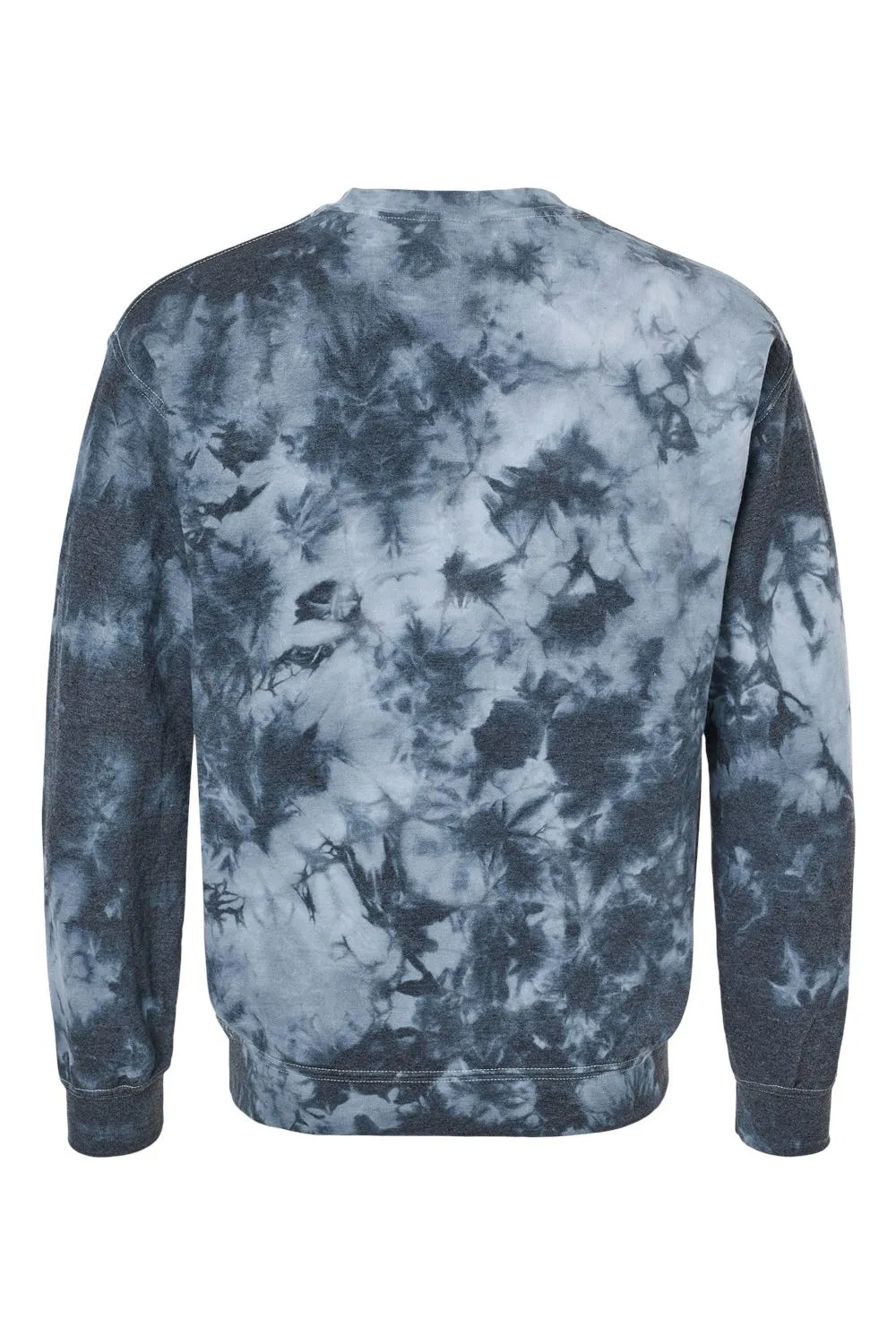 Dyenomite Mens Tie Dyed Crewneck Sweatshirt - Black Crystal Clothing Dyenomite