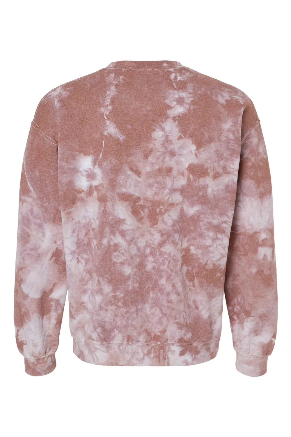 Dyenomite Mens Tie Dyed Crewneck Sweatshirt - Copper Crystal Clothing Dyenomite