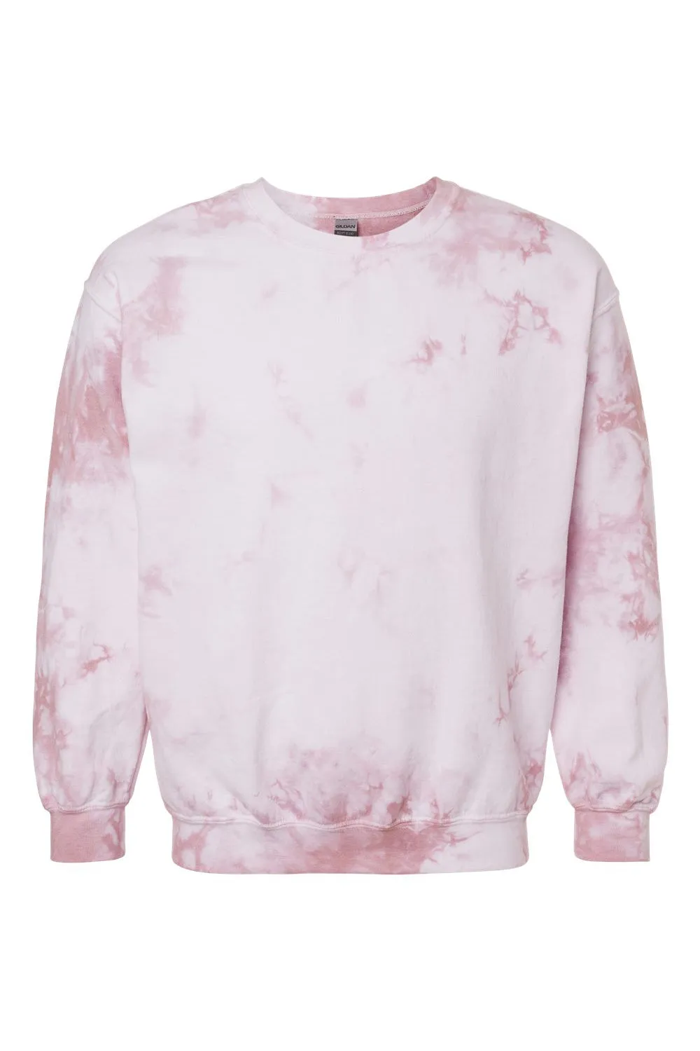 Dyenomite Mens Tie Dyed Crewneck Sweatshirt - Rose Crystal Clothing Dyenomite