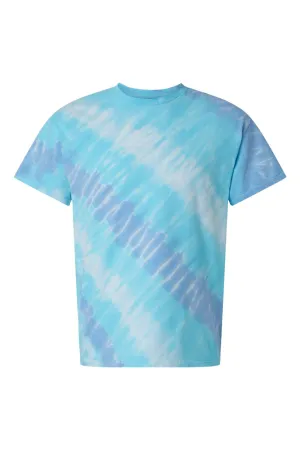 Dyenomite Mens Tilt Tie Dyed Short Sleeve Crewneck T-Shirt - Wildflower Clothing Dyenomite