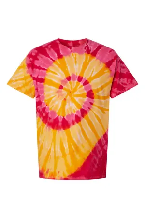 Dyenomite Mens Typhoon Tie Dyed Short Sleeve Crewneck T-Shirt - Fiji Clothing Dyenomite
