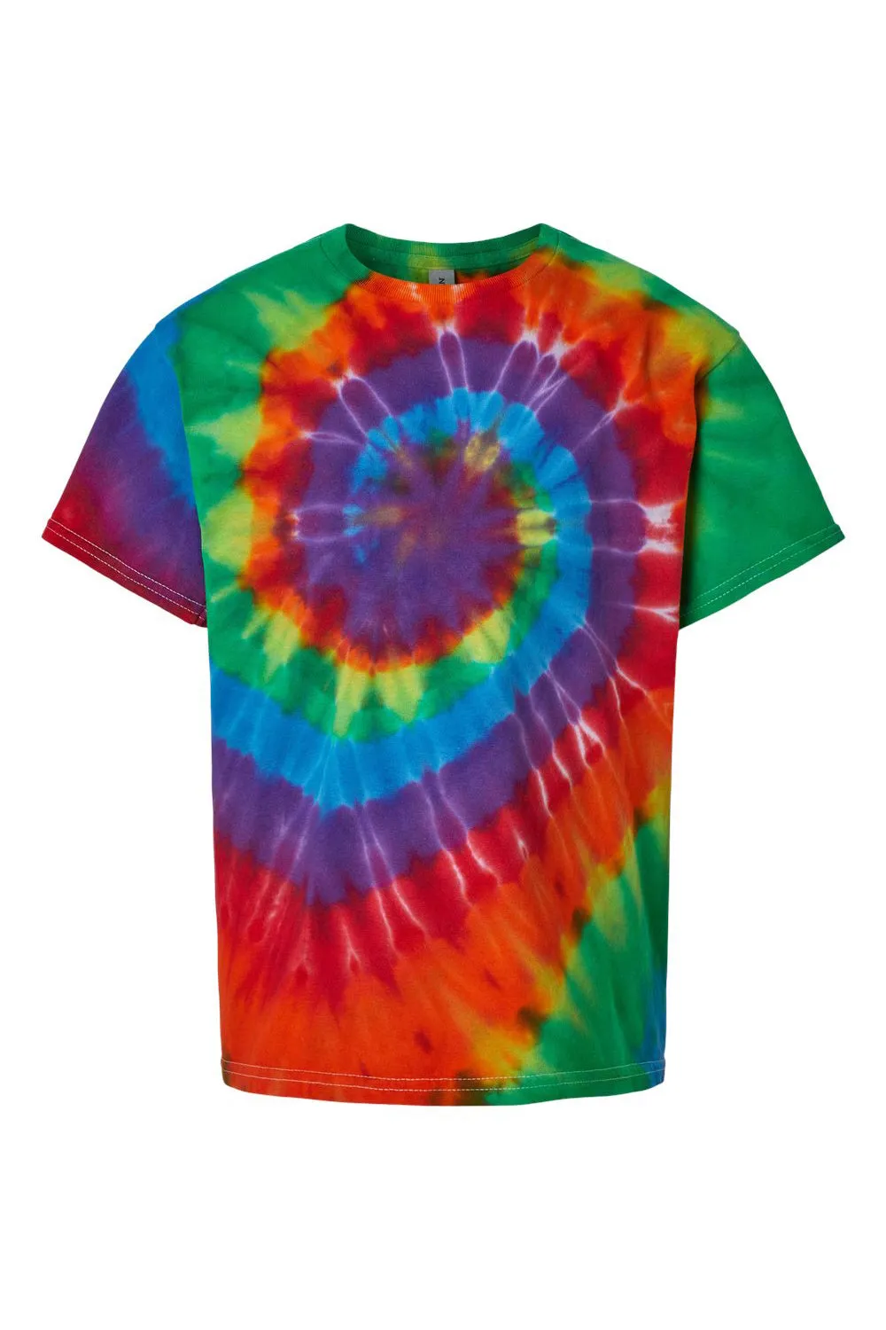Dyenomite Youth Spiral Tie Dyed Short Sleeve Crewneck T-Shirt - Michelangelo Clothing Dyenomite