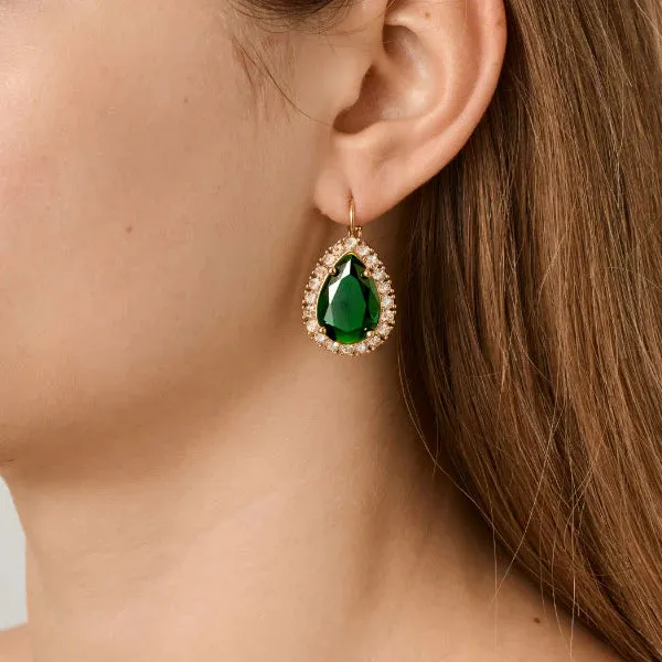 Dyrberg/Kern Jewellery Dyrberg Kern - Fiora SG Emerald Green & Goldern