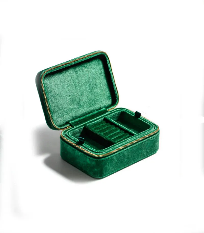 Dyrberg/Kern Jewellery Dyrberg Kern - Green Velvet Jewellery Storage Box