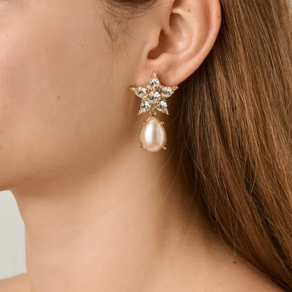 Dyrberg/Kern Jewellery Dyrberg Kern - Hydra SG Crystal / White Pearl