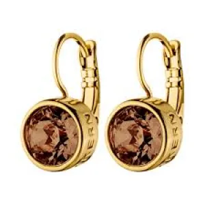 Dyrberg/Kern Jewellery Dyrberg Kern - Louise Gold Earrings Brown