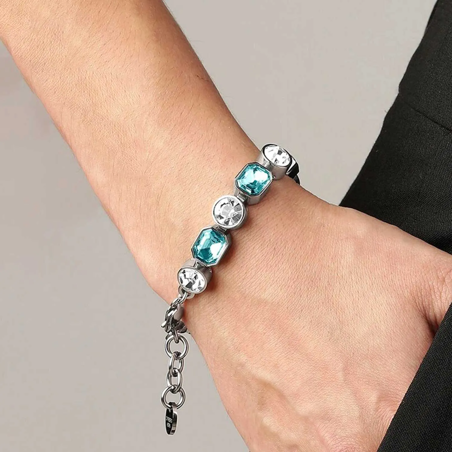 Dyrberg/Kern Jewellery Dyrberg/Kern - Alaya SS Aqua & Crystal
