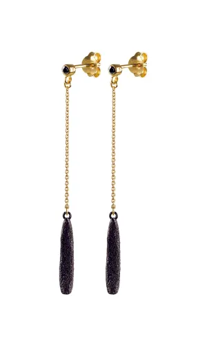 Dyrberg/Kern Jewellery Dyrberg/Kern Fanny SG Black Earring