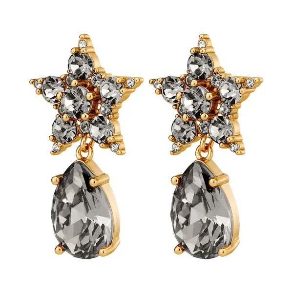 Dyrberg/Kern Jewellery Dyrberg/Kern - Hydra Gold Earrings  Grey