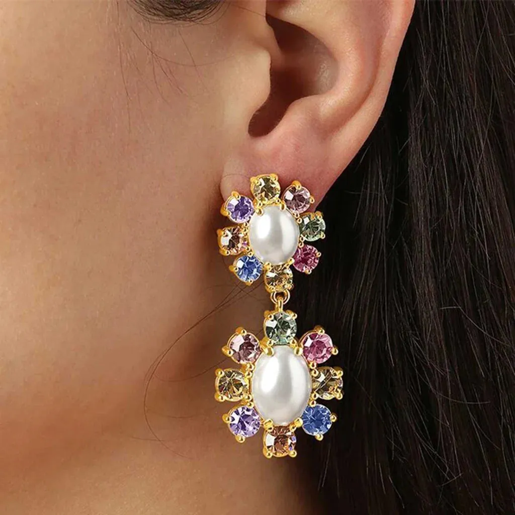 Dyrberg/Kern Jewellery Dyrberg/Kern - Lina SG Pastel Multi & White Pearl