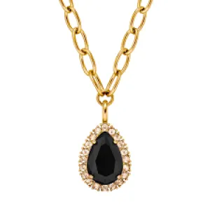 Dyrberg/Kern Jewellery Dyrberg/Kern -  Metta Gold Necklace Black & Golden