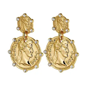 Dyrberg/Kern Jewellery Dyrberg/Kern - Monza Gold Earrings Crystal