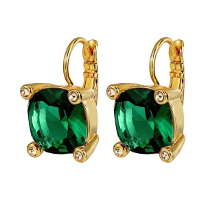Dyrberg/Kern Jewellery Dyrberg/Kern - Tana Gold Earrings - Emerald Green