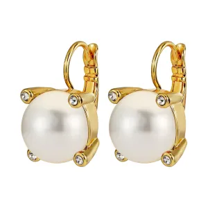 Dyrberg/Kern Jewellery Dyrberg/Kern - Tana Gold Earrings - White Pearl