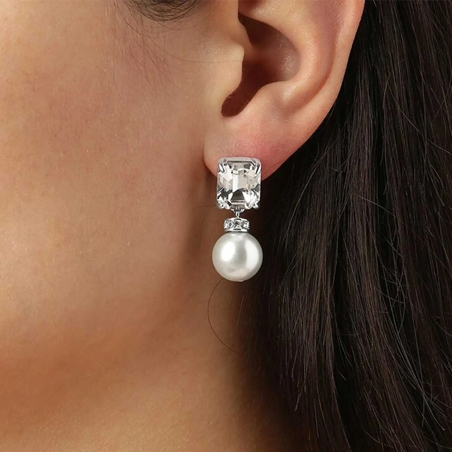 Dyrberg/Kern Jewellery Dyrberg/Kern - Wali SS Crystal & White Pearl
