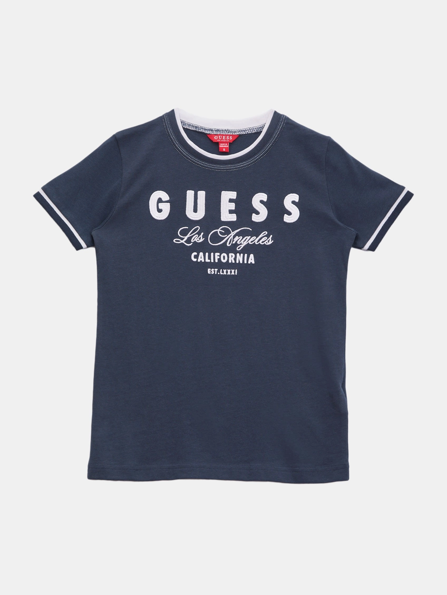 Eco Nathaniel Logo Tee (7-16) Boys Henley T Shirt
