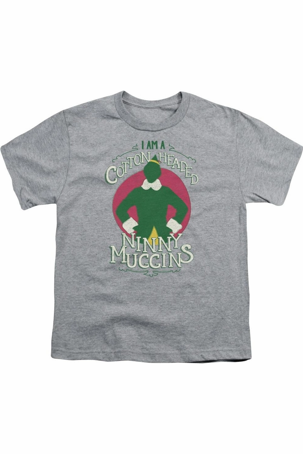 Elf Cotton Headed Short Sleeve Youth Tee / T-Shirt graphic tees for boys, polo shirts boys