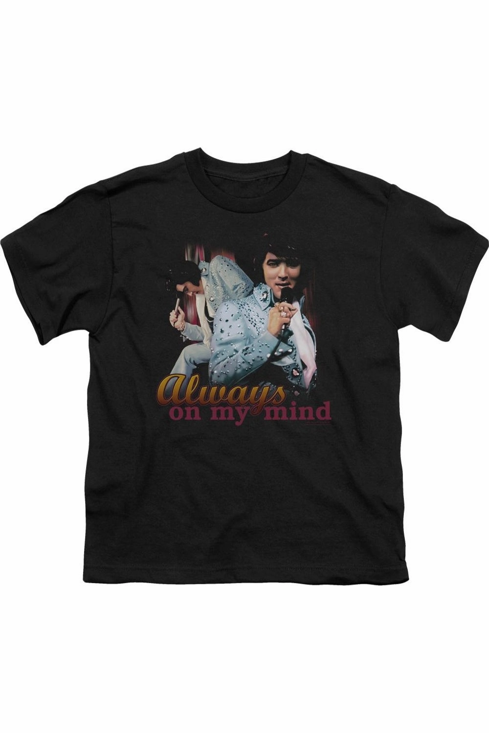 Elvis Presley Always On My Mind Short Sleeve Youth Tee / T-Shirt graphic tees for boys, polo shirts boys