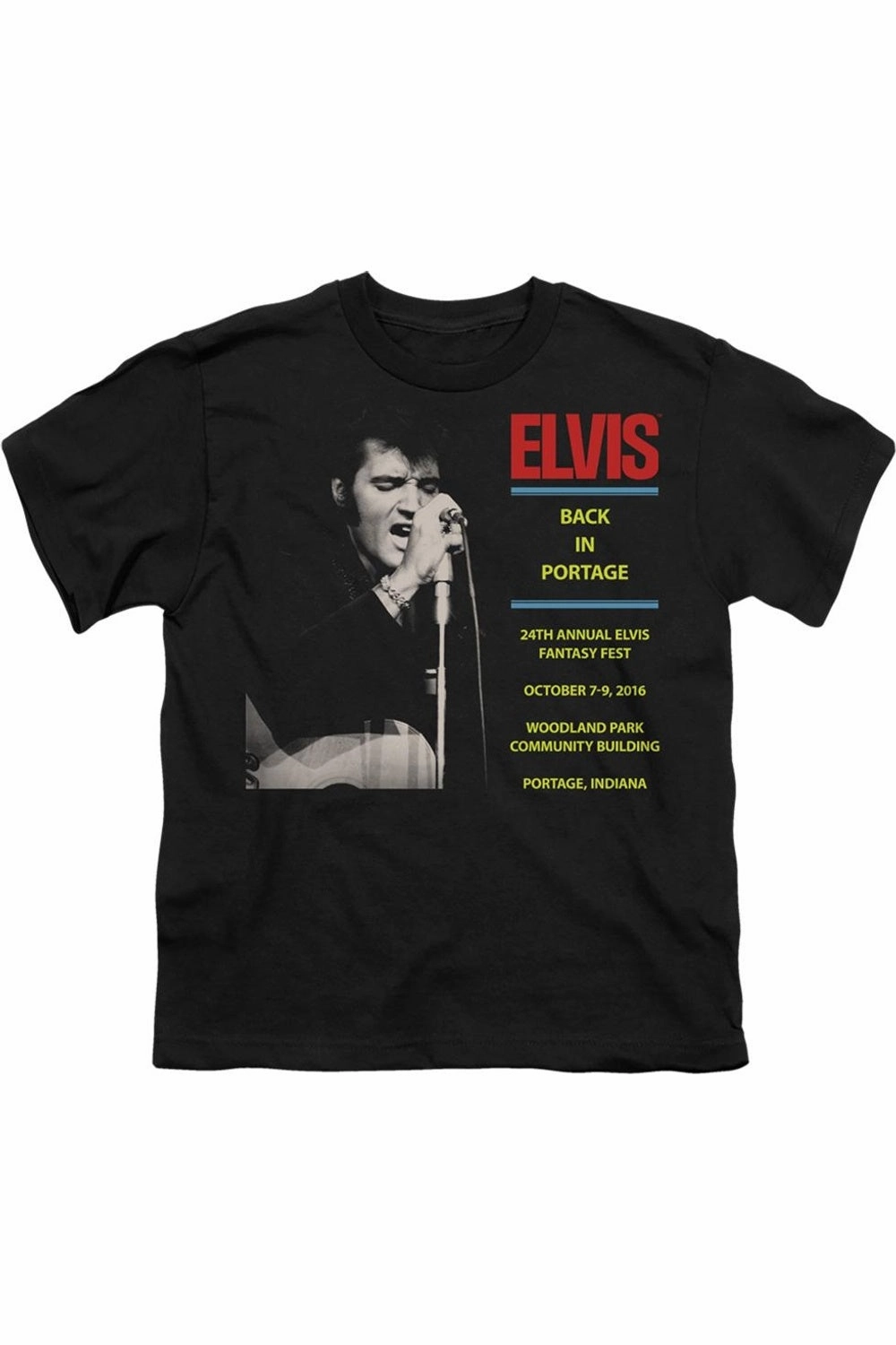 Elvis Presley Back In Portage Short Sleeve Juvenile Tee / T-Shirt graphic tees for boys, polo shirts boys