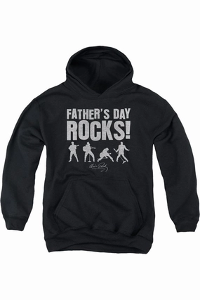 Elvis Presley Fathers Day Rocks Youth Pull Over Hoodie graphic tees for boys, polo shirts boys