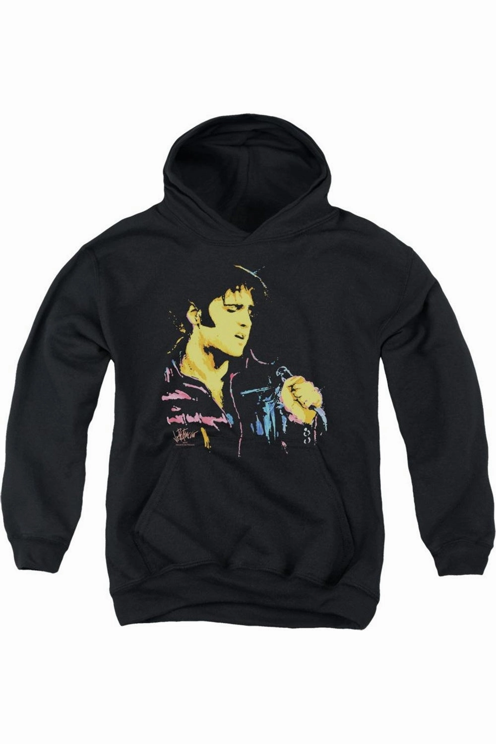 Elvis Presley Neon Elvis Youth Pull Over Hoodie graphic tees for boys, polo shirts boys