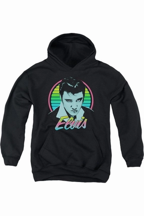 Elvis Presley Neon King Youth Pull Over Hoodie graphic tees for boys, polo shirts boys